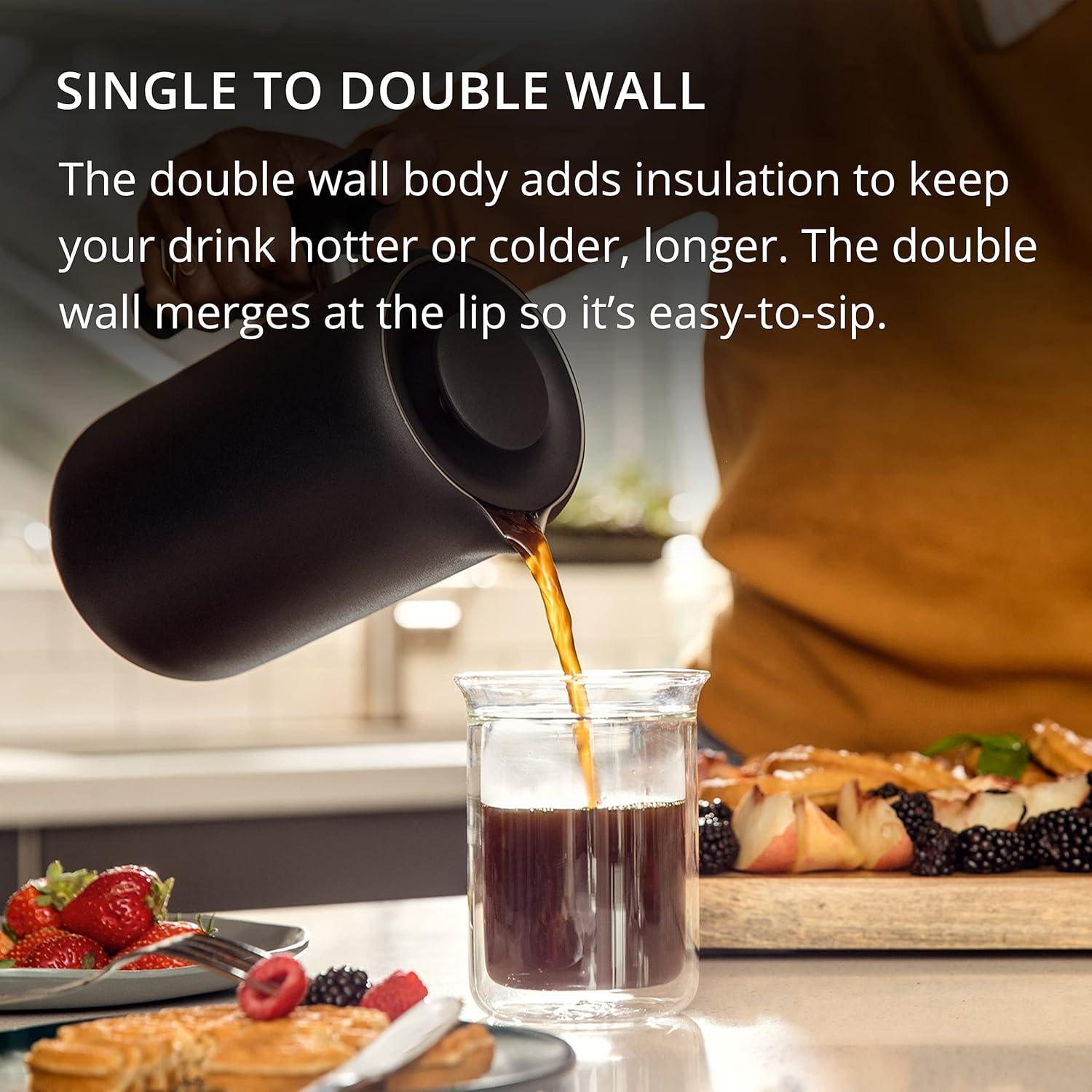 image:imageFellow Stagg Tasting Glasses for Coffee and Tea Mug  Handblown Borosilicate Glass Insulated Double Wall For Pour Over Mug 10 oz Set of Two