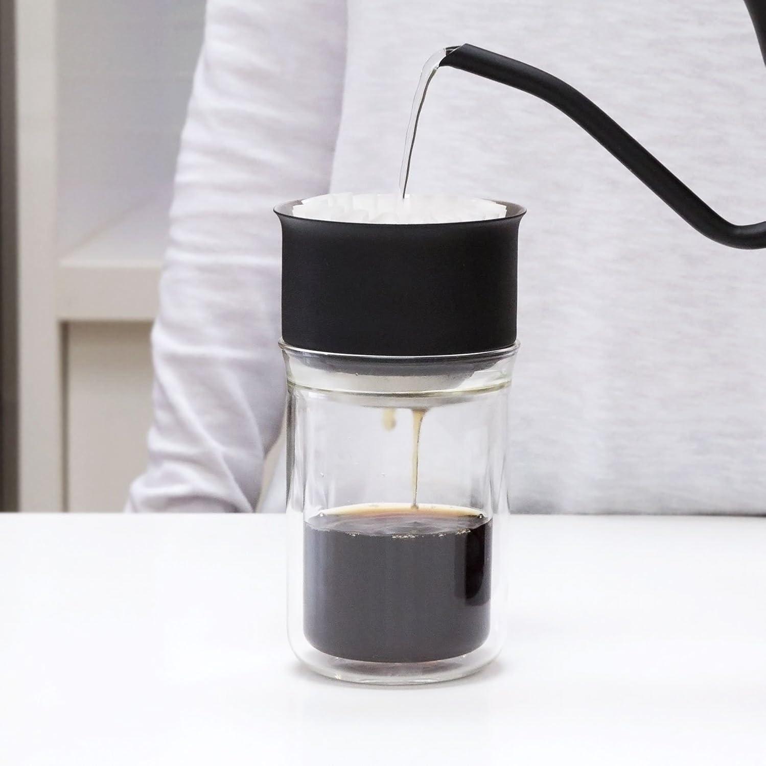 image:imageFellow Stagg Tasting Glasses for Coffee and Tea Mug  Handblown Borosilicate Glass Insulated Double Wall For Pour Over Mug 10 oz Set of Two