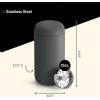 image:imageFellow 12 oz Carter Move Travel Mug  VacuumInsulated Stainless Steel Travel Coffee Mug  Coffee Tumbler with Ceramic Interior and Splash Guard  Matte BlackSlate Gray