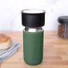 image:imageFellow 12 oz Carter Move Travel Mug  VacuumInsulated Stainless Steel Travel Coffee Mug  Coffee Tumbler with Ceramic Interior and Splash Guard  Matte BlackCargo Green
