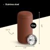 image:imageFellow 12 oz Carter Move Travel Mug  VacuumInsulated Stainless Steel Travel Coffee Mug  Coffee Tumbler with Ceramic Interior and Splash Guard  Matte BlackSienna