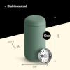image:imageFellow 12 oz Carter Move Travel Mug  VacuumInsulated Stainless Steel Travel Coffee Mug  Coffee Tumbler with Ceramic Interior and Splash Guard  Matte BlackSmoke Green
