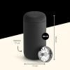 image:imageFellow 12 oz Carter Move Travel Mug  VacuumInsulated Stainless Steel Travel Coffee Mug  Coffee Tumbler with Ceramic Interior and Splash Guard  Matte BlackMatte Black