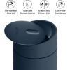 image:imageFellow 12 oz Carter Slide Travel Mug  OneHanded Slide Lid Vacuum Insulated Stainless Steel Tumbler with Ceramic Interior for Hot and Cold Drinks LeakProof and Dishwasher Safe Stone BlueStone Blue
