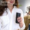 image:imageFellow 12 oz Carter Slide Travel Mug  OneHanded Slide Lid Vacuum Insulated Stainless Steel Tumbler with Ceramic Interior for Hot and Cold Drinks LeakProof and Dishwasher Safe Stone BlueHazy Blue