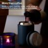 image:imageFellow 12 oz Carter Wide Travel Mug  Wide Mouth VacuumInsulated Stainless Steel Coffee Mug  Tea and Coffee Tumbler  Travel Coffee Mug with Ceramic Interior  Matte GreyStone Blue