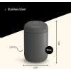 image:imageFellow 12 oz Carter Wide Travel Mug  Wide Mouth VacuumInsulated Stainless Steel Coffee Mug  Tea and Coffee Tumbler  Travel Coffee Mug with Ceramic Interior  Matte GreySlate Gray
