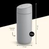 image:imageFellow 16 oz Carter Slide Travel Mug  OneHanded Slide Lid Vacuum Insulated Stainless Steel Tumbler with Ceramic Interior for Hot and Cold Drinks LeakProof and Dishwasher Safe Matte BlackMatte Grey