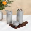 image:imageFellow 16 oz Carter Slide Travel Mug  OneHanded Slide Lid Vacuum Insulated Stainless Steel Tumbler with Ceramic Interior for Hot and Cold Drinks LeakProof and Dishwasher Safe Matte BlackMatte Grey