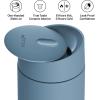 image:imageFellow 16 oz Carter Slide Travel Mug  OneHanded Slide Lid Vacuum Insulated Stainless Steel Tumbler with Ceramic Interior for Hot and Cold Drinks LeakProof and Dishwasher Safe Matte BlackHazy Blue