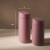 image:imageFellow 16 oz Carter Slide Travel Mug  OneHanded Slide Lid Vacuum Insulated Stainless Steel Tumbler with Ceramic Interior for Hot and Cold Drinks LeakProof and Dishwasher Safe Matte BlackDesert Rose
