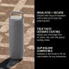 image:imageFellow 20 oz Carter Carry Water Bottle  LeakProof Lid Vacuum Insulated Stainless Steel Tumbler Keeps Heat for 12 HoursStays Cold for 24 Hours Stainless Steel Handle Dishwasher SafeMatte GreyMatte Grey