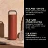 image:imageFellow 20 oz Carter Carry Water Bottle  LeakProof Lid Vacuum Insulated Stainless Steel Tumbler Keeps Heat for 12 HoursStays Cold for 24 Hours Stainless Steel Handle Dishwasher SafeMatte GreySienna