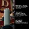 image:imageFellow 20 oz Carter Carry Water Bottle  LeakProof Lid Vacuum Insulated Stainless Steel Tumbler Keeps Heat for 12 HoursStays Cold for 24 Hours Stainless Steel Handle Dishwasher SafeMatte GreyMint Chip
