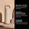 image:imageFellow 20 oz Carter Carry Water Bottle  LeakProof Lid Vacuum Insulated Stainless Steel Tumbler Keeps Heat for 12 HoursStays Cold for 24 Hours Stainless Steel Handle Dishwasher SafeMatte GreySand Dune