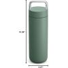 image:imageFellow 20 oz Carter Carry Water Bottle  LeakProof Lid Vacuum Insulated Stainless Steel Tumbler Keeps Heat for 12 HoursStays Cold for 24 Hours Stainless Steel Handle Dishwasher SafeMatte GreySmoke Green