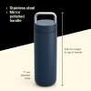image:imageFellow 20 oz Carter Carry Water Bottle  LeakProof Lid Vacuum Insulated Stainless Steel Tumbler Keeps Heat for 12 HoursStays Cold for 24 Hours Stainless Steel Handle Dishwasher SafeMatte GreyStone Blue