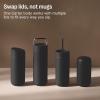 image:imageFellow 20 oz Carter Carry Water Bottle  LeakProof Lid Vacuum Insulated Stainless Steel Tumbler Keeps Heat for 12 HoursStays Cold for 24 Hours Stainless Steel Handle Dishwasher SafeMatte GreyHazy Blue