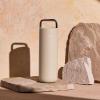 image:imageFellow 20 oz Carter Carry Water Bottle  LeakProof Lid Vacuum Insulated Stainless Steel Tumbler Keeps Heat for 12 HoursStays Cold for 24 Hours Stainless Steel Handle Dishwasher SafeMatte GreySand Dune