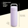 image:imageFellow 20 oz Carter Carry Water Bottle  LeakProof Lid Vacuum Insulated Stainless Steel Tumbler Keeps Heat for 12 HoursStays Cold for 24 Hours Stainless Steel Handle Dishwasher SafeMatte GreyPeri Twinkle