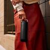 image:imageFellow 20 oz Carter Carry Water Bottle  LeakProof Lid Vacuum Insulated Stainless Steel Tumbler Keeps Heat for 12 HoursStays Cold for 24 Hours Stainless Steel Handle Dishwasher SafeMatte GreyMatte Black