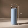 image:imageFellow 20 oz Carter Carry Water Bottle  LeakProof Lid Vacuum Insulated Stainless Steel Tumbler Keeps Heat for 12 HoursStays Cold for 24 Hours Stainless Steel Handle Dishwasher SafeMatte GreyHazy Blue