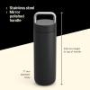 image:imageFellow 20 oz Carter Carry Water Bottle  LeakProof Lid Vacuum Insulated Stainless Steel Tumbler Keeps Heat for 12 HoursStays Cold for 24 Hours Stainless Steel Handle Dishwasher SafeMatte GreyMatte Black