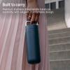 image:imageFellow 20 oz Carter Carry Water Bottle  LeakProof Lid Vacuum Insulated Stainless Steel Tumbler Keeps Heat for 12 HoursStays Cold for 24 Hours Stainless Steel Handle Dishwasher SafeMatte GreyHazy Blue