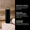 image:imageFellow 20 oz Carter Carry Water Bottle  LeakProof Lid Vacuum Insulated Stainless Steel Tumbler Keeps Heat for 12 HoursStays Cold for 24 Hours Stainless Steel Handle Dishwasher SafeMatte GreyMatte Black