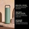 image:imageFellow 20 oz Carter Carry Water Bottle  LeakProof Lid Vacuum Insulated Stainless Steel Tumbler Keeps Heat for 12 HoursStays Cold for 24 Hours Stainless Steel Handle Dishwasher SafeMatte GreySmoke Green