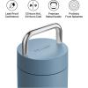 image:imageFellow 20 oz Carter Carry Water Bottle  LeakProof Lid Vacuum Insulated Stainless Steel Tumbler Keeps Heat for 12 HoursStays Cold for 24 Hours Stainless Steel Handle Dishwasher SafeMatte GreyHazy Blue