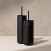 image:imageFellow 20 oz Carter Cold Tumbler  SpillResistant Straw Lid Stainless Steel VacuumInsulated Cup with Ceramic Interior and Reusable Straw for Cold DrinksFits Cup HoldersDishwasher SafeMatte WhiteMatte Black