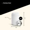 image:imageFellow 8 oz Carter Move Travel Mug  VacuumInsulated Stainless Steel Travel Coffee Mug  Coffee Tumbler with Ceramic Interior and Splash Guard  Matte GreyMatte White