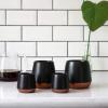 image:imageFellow Joey Double Wall Ceramic Coffee Mug  Refined and Sophisticated Matte Black Single 8 oz CupMatte Black
