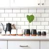 image:imageFellow Joey Double Wall Ceramic Coffee Mug  Refined and Sophisticated Matte Black Single 8 oz CupMatte White