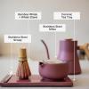 image:imageFellow Matcha Set Complete Matcha Tea Kit with Ceramic Bowl Bamboo Whisk amp Stand Stainless Steel Spoon Sifter amp Tea Tray Matte White SetMatte Black