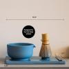 image:imageFellow Matcha Set Complete Matcha Tea Kit with Ceramic Bowl Bamboo Whisk amp Stand Stainless Steel Spoon Sifter amp Tea Tray Matte White SetMatte White
