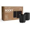 image:imageFellow Rocky Lowball Tumbler Set of 2  Insulated Stainless Steel Cocktail Tumblers with Ceramic Interior and Swivel Pebble Lid  10 oz Matte BlackMatte Black
