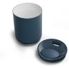 image:imageFellow Rocky Lowball Tumbler Set of 2  Insulated Stainless Steel Cocktail Tumblers with Ceramic Interior and Swivel Pebble Lid  10 oz Matte BlackStone Blue