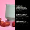image:imageFellow Ruby Wine Tumbler Set of 2  Insulated Stainless Steel Wine and Cocktail Tumblers with Ceramic Interior and Swivel Pebble Lid  12 oz Peri TwinkleMint Chip  Pack of 1