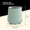 image:imageFellow Ruby Wine Tumbler Set of 2  Insulated Stainless Steel Wine and Cocktail Tumblers with Ceramic Interior and Swivel Pebble Lid  12 oz Peri TwinkleMint Chip  Pack of 1