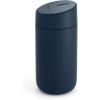 image:imageFellow 12 oz Carter Slide Travel Mug  OneHanded Slide Lid Vacuum Insulated Stainless Steel Tumbler with Ceramic Interior for Hot and Cold Drinks LeakProof and Dishwasher Safe Stone BlueStone Blue