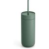 image:imageFellow 16 oz Carter Cold Travel Mug for Water Iced Tea Coffee Smoothies Iced Coffee amp more  Stainless Steel VacuumInsulated Iced Coffee tumbler with Spill Resistant lid and straw  SiennaSmoke Green