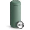 image:imageFellow 16 oz Carter Move Travel Mug  VacuumInsulated Stainless Steel Travel Coffee Mug  Coffee Tumbler with Ceramic Interior and Splash Guard  Smoke Green