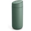 image:imageFellow 16 oz Carter Slide Travel Mug  OneHanded Slide Lid Vacuum Insulated Stainless Steel Tumbler with Ceramic Interior for Hot and Cold Drinks LeakProof and Dishwasher Safe Matte BlackSmoke Green