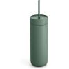 image:imageFellow 20 oz Carter Cold Tumbler  SpillResistant Straw Lid Stainless Steel VacuumInsulated Cup with Ceramic Interior and Reusable Straw for Cold DrinksFits Cup HoldersDishwasher SafeMatte WhiteSmoke Green
