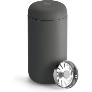 image:imageFellow 12 oz Carter Move Travel Mug  VacuumInsulated Stainless Steel Travel Coffee Mug  Coffee Tumbler with Ceramic Interior and Splash Guard  Matte BlackSlate Gray