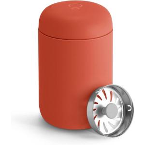 image:imageFellow 12 oz Carter Move Travel Mug  VacuumInsulated Stainless Steel Travel Coffee Mug  Coffee Tumbler with Ceramic Interior and Splash Guard  Matte BlackCorduroy Red