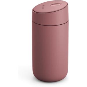 image:imageFellow 12 oz Carter Slide Travel Mug  OneHanded Slide Lid Vacuum Insulated Stainless Steel Tumbler with Ceramic Interior for Hot and Cold Drinks LeakProof and Dishwasher Safe Stone BlueDesert Rose