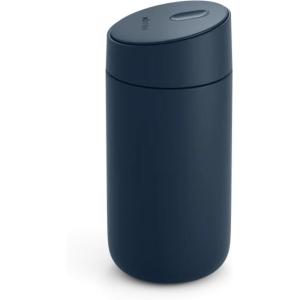 image:imageFellow 12 oz Carter Slide Travel Mug  OneHanded Slide Lid Vacuum Insulated Stainless Steel Tumbler with Ceramic Interior for Hot and Cold Drinks LeakProof and Dishwasher Safe Stone BlueStone Blue